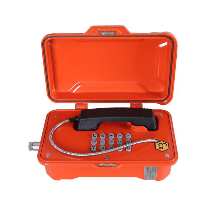 Intrinsically Safe Analog Telephone For Areas At Risk Of Explosion