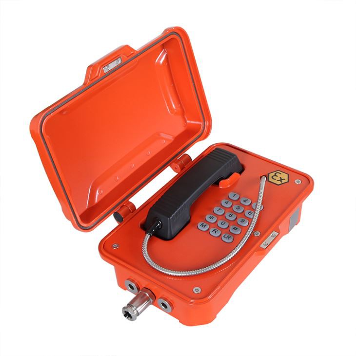 Intrinsically Safe Analog Telephone For Areas At Risk Of Explosion