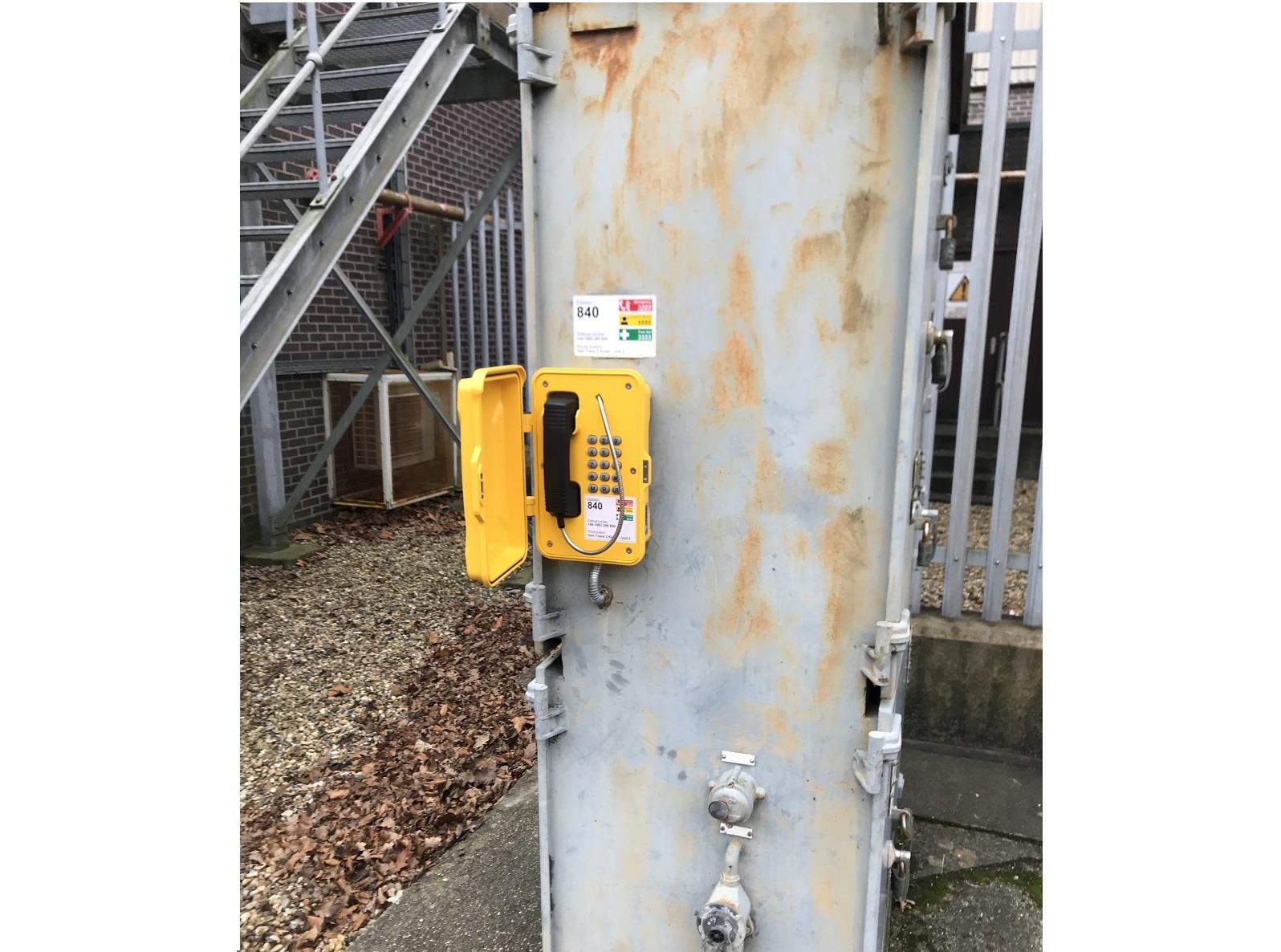 ISLE WIGHT UK Jan, 2018 - Telefone exterior industrial para estações de energia
